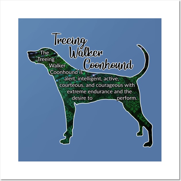 Treeing Walker Coonhound Wall Art by ApolloOfTheStars